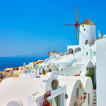 Santorini island in Greece. Landscapeの写真素材
