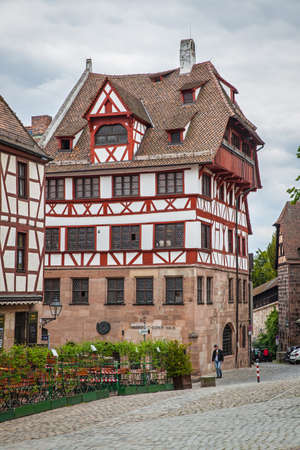 Nuremberg, Germany - May 17, 2016: Albrecht Durer's House in Nurembergのeditorial素材