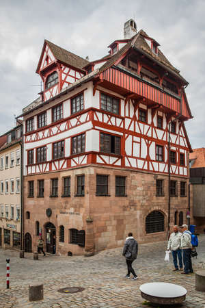Nuremberg, Germany - May 17, 2016: Albrecht Durer's House in Nuremberg close upのeditorial素材
