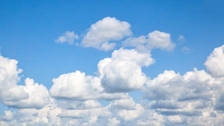 Blue sky with cumulus clouds at daytimeの写真素材