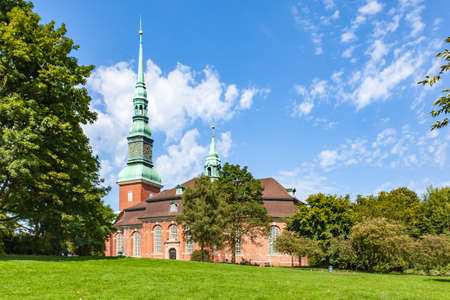 The Trinity or St. Georg Church in Hamburg, Germany. Landscaspeの写真素材
