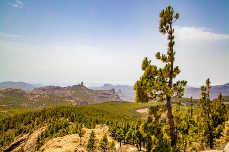 Landscape of Gran Canaria, Canary Islands, Spainの写真素材