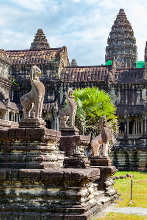 Ancient temple in the Angkor, Cambodiaの写真素材