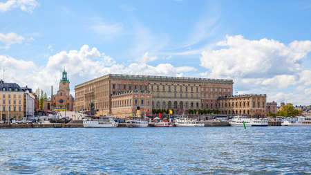 The Royal Palace in Stockholm, Sweden. Panoramic viewのeditorial素材