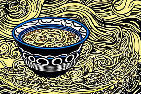 Ramen noodle cup. Grenerative AIの素材