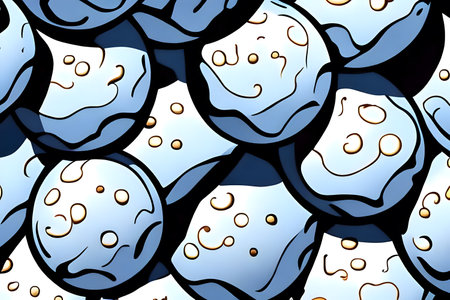 Ice cream balls background. Generative AIの素材