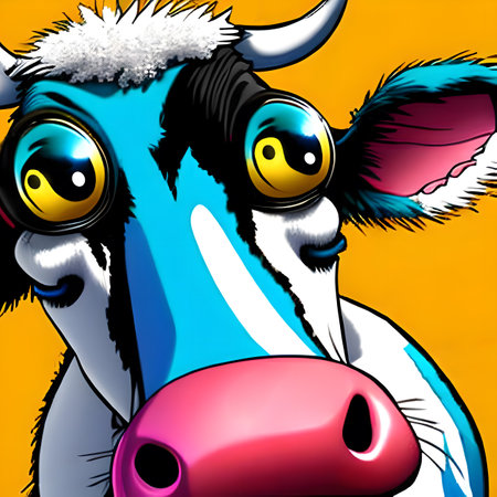 Zen Holy Cow. Generative AIの素材
