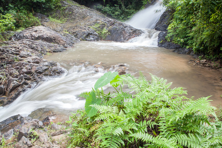 Waterfall in Huay to krabi Thailandの写真素材