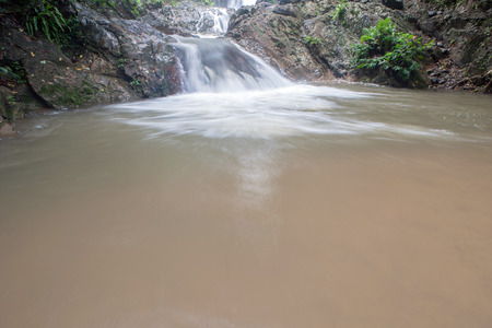 Waterfall in Huay to krabi Thailandの写真素材