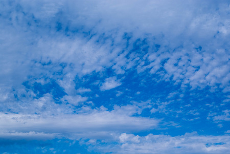 blue sky background with tiny clouds