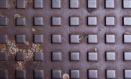 metal grunge texture of old tilesの写真素材