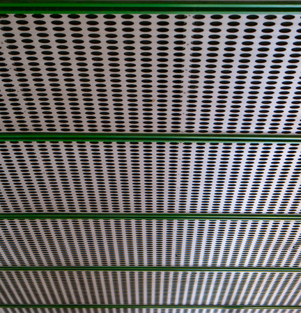 Abstract metal green bars background and texture