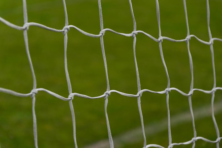 Goal at the stadium close up