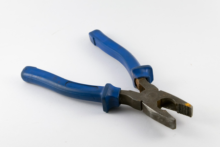 old rusty pliers.