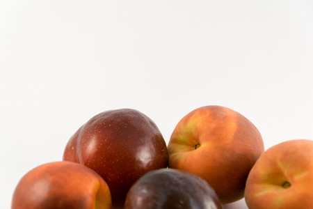 plums and  peaches.の写真素材
