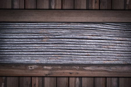 wooden wall with horizontal wood planks background.の写真素材
