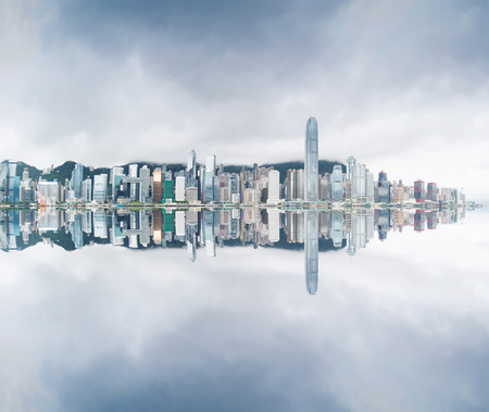 Hong Kong harbourの写真素材