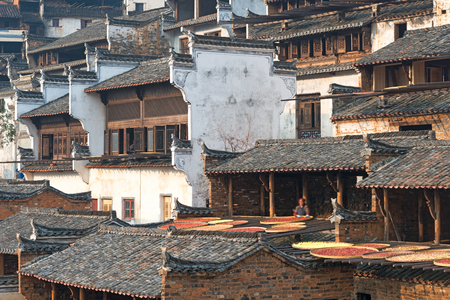 wuyuan,the most beautiful village in Chinaの写真素材