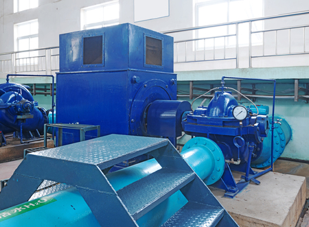 Modern urban wastewater treatment plant.の写真素材