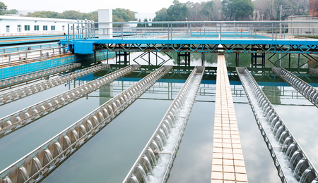 Water cleaning facility outdoorsの写真素材