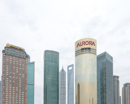 Skyscrapers in a city
