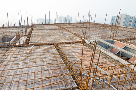 Roof construction structureの写真素材