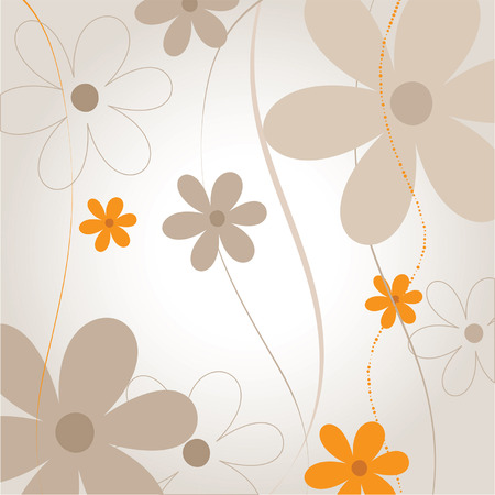 natural floral backgroundのイラスト素材
