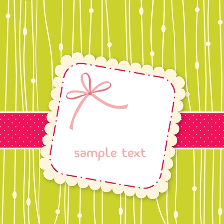 cute greeting cardのイラスト素材
