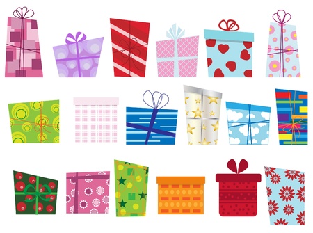 Abstract gift collection のイラスト素材