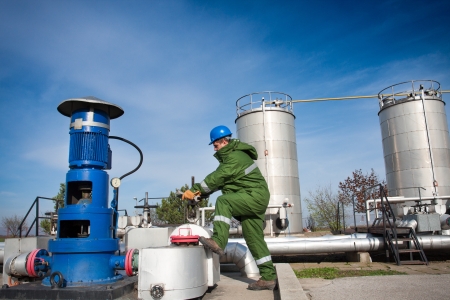 Gas Production Operatorの写真素材