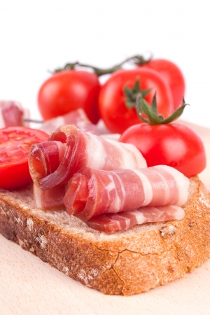 Sandwich with baconの写真素材