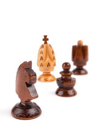 Chess figure isolated on the white backgroundの写真素材