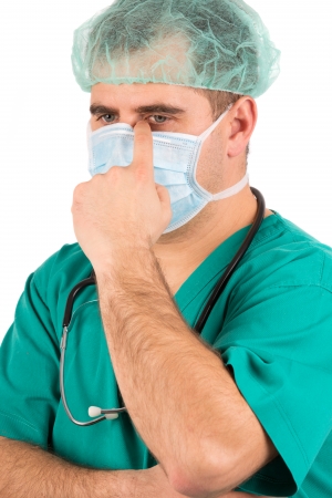 Portrait of a surgeonの写真素材