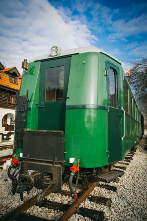 Old railway carriageのeditorial素材