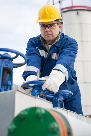 Gas Production Operatorの写真素材