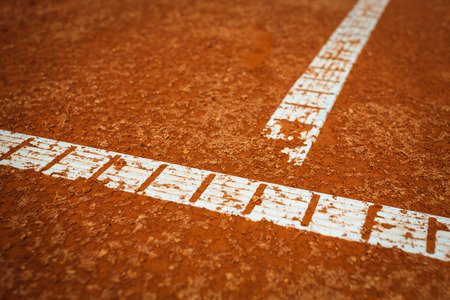 Tennis court linesの写真素材