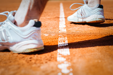 Tennis player legの写真素材