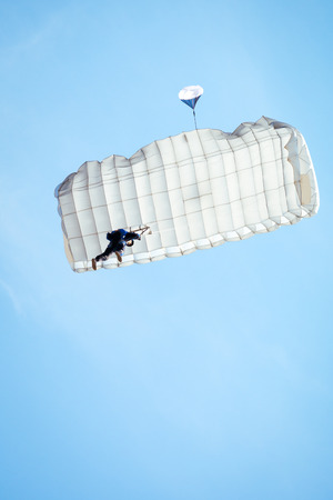 Skydiver in the skyの写真素材