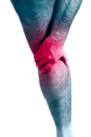 Calf leg painの写真素材
