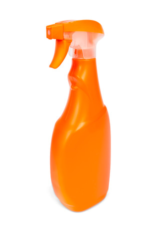 Plastic bottles of cleaning productsの写真素材