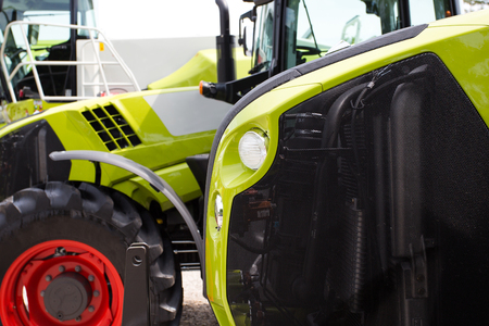 Equipment for agriculture, presented to an agricultural exhibition.