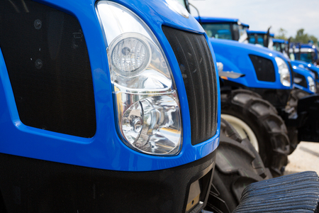 Equipment for agriculture, presented to an agricultural exhibition.の写真素材