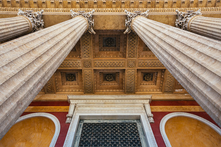 PALERMO, ITALY - JUNE 13, 2016: Interior of Metropolitan Cathedral of the Assumption of Virgin Mary is the cathedral church of the Roman Catholic Archdiocese of Palermo.のeditorial素材