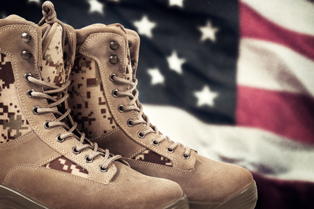 American military bootsの写真素材