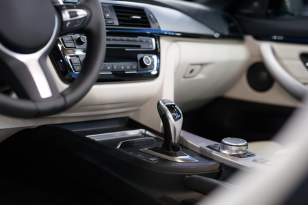 Detail of the car interiorの写真素材