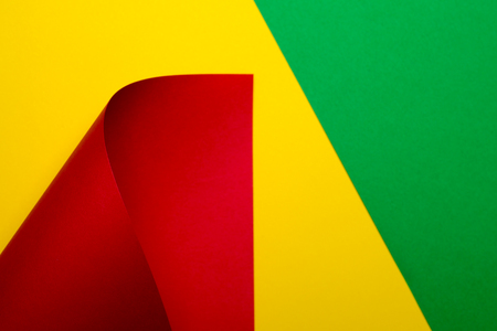 Abstract color paper in geometric shapesの写真素材