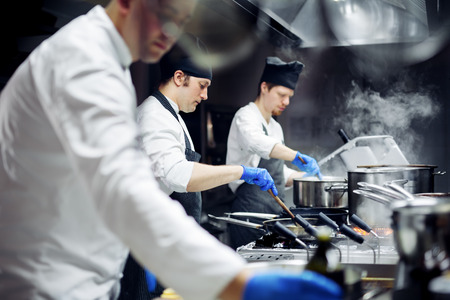 Chef working on the kitchen