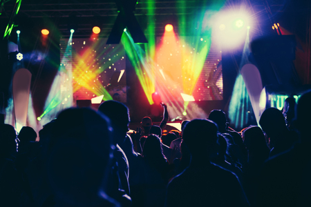 Concert crowd backgroundの写真素材