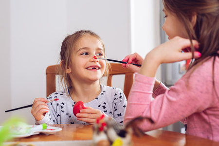 Family celebrating Easterの写真素材
