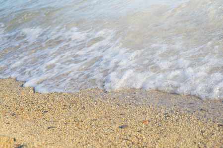 Sea water on sunny day, nature background. Ocean view on sunny summer day.の写真素材